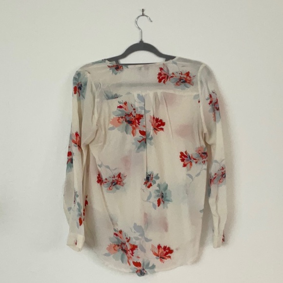 Joie patterned flower long sleeve blouse - Picture 4 of 4